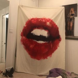 Red Lips Tapestry